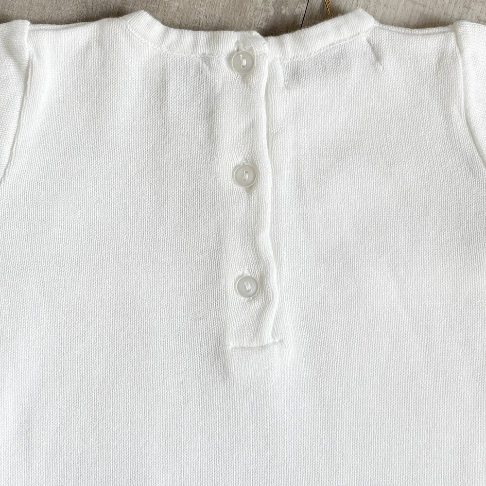 Feltman Brothers White Dress 100% Cotton Sweater Knit Cable Knit RARE FIND NWT - Picture 5 of 5